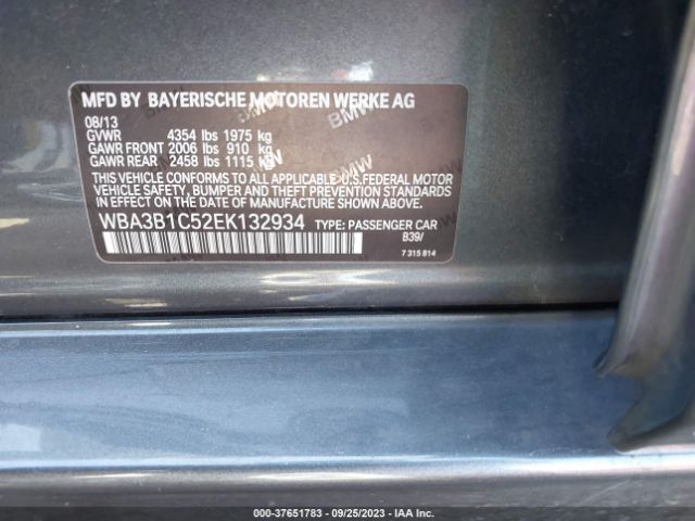 WBA3B1C52EK132934 BMW 3 Series 320i