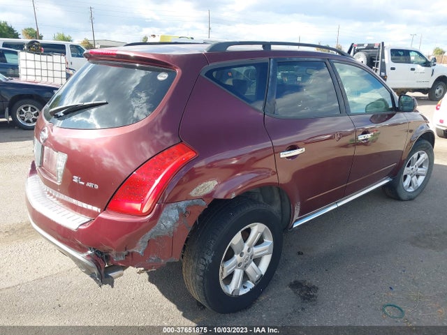 2006 NISSAN MURANO SL VIN: JN8AZ08WX6W507758