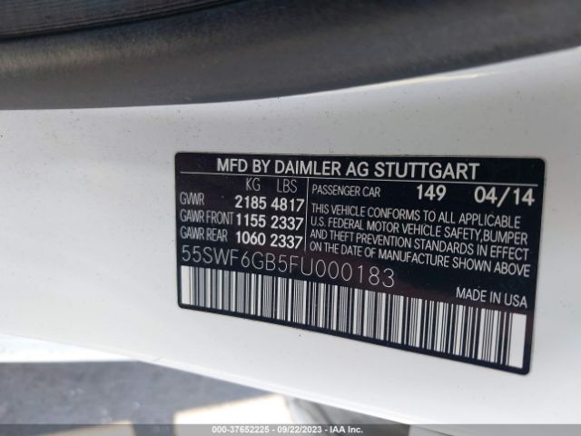 55SWF6GB5FU000183 Mercedes-Benz C-class C 400