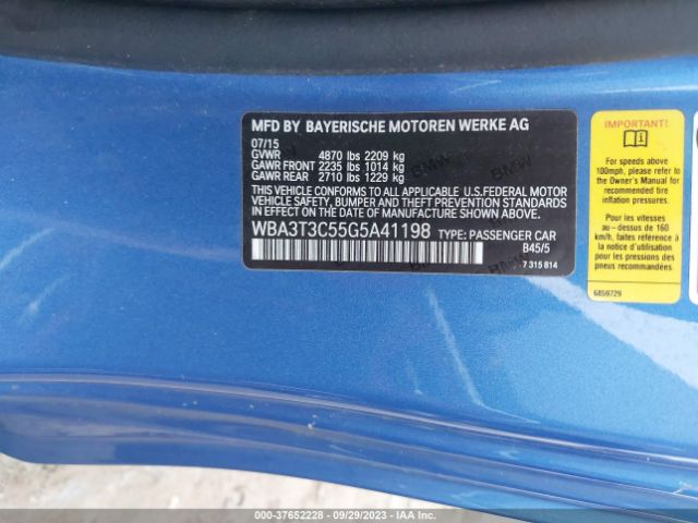 WBA3T3C55G5A41198 BMW 4 Series 435i
