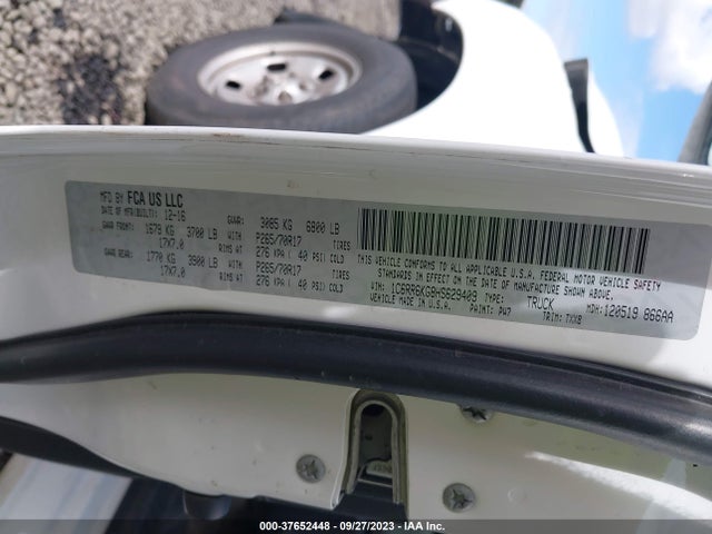 RAM 1500 Tradesman 2017 1C6RR6KG8HS629409 Image 9