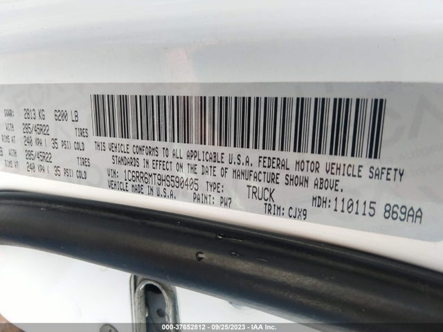 1C6RR6MT9HS590405 RAM 1500 Sport