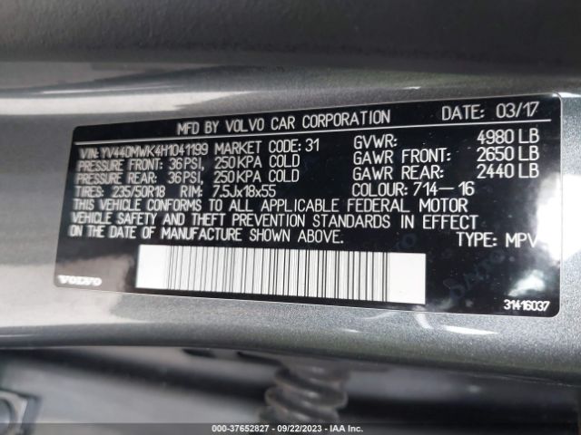 YV440MWK4H1041199 Volvo V60 CROSS COUNTRY