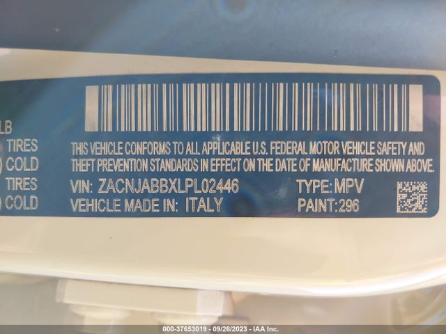 ZACNJABBXLPL02446 Jeep Renegade Altitude