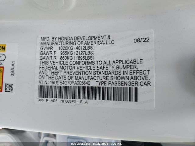 19UDE4G70PA005640 Acura Integra W/a-spec Tech Package