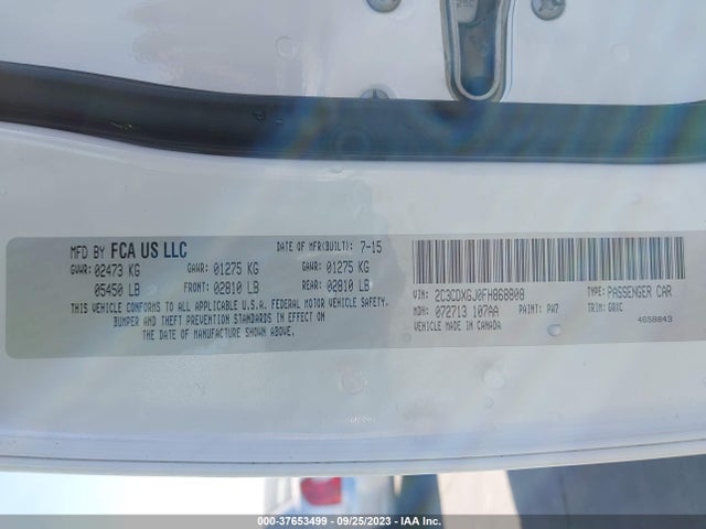 Dodge Charger Rt Scat Pack 2015 2C3CDXGJ0FH868808 Image 9