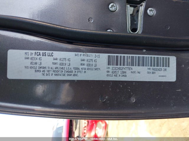 Dodge Charger Se 2015 2C3CDXBG2FH777874 Image 9