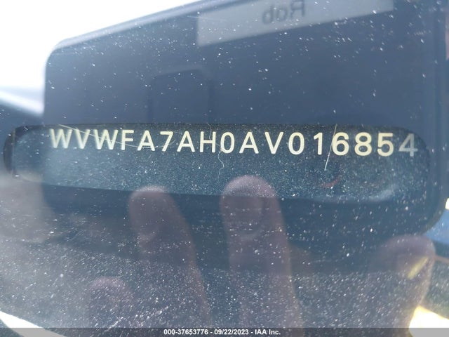 2010 VOLKSWAGEN EOS LUX VIN: WVWFA7AH0AV016854