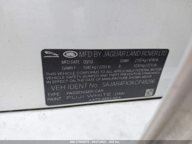SAJAR4FX3KCP48296 Jaguar Xe 25t
