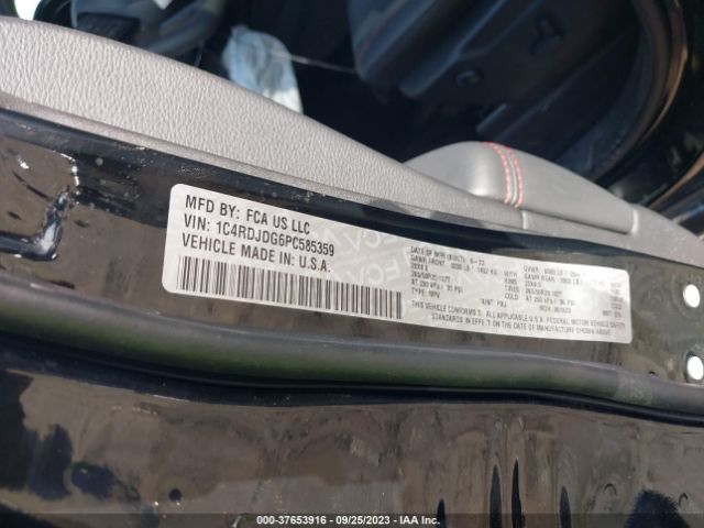 1C4RDJDG6PC585359 Dodge Durango Gt Plus Awd