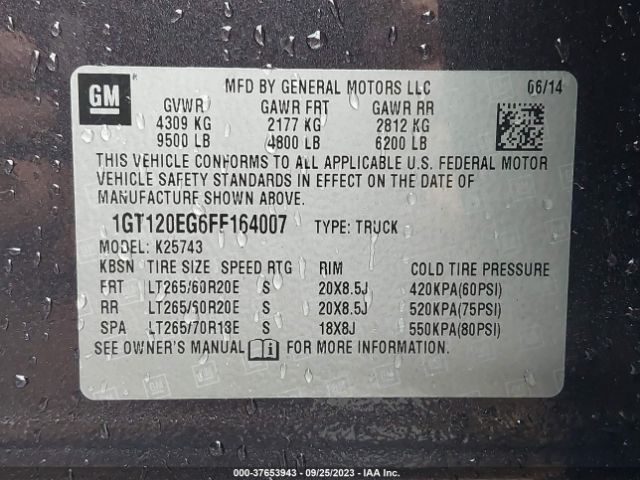 1GT120EG6FF164007 GMC Sierra 2500hd Denali