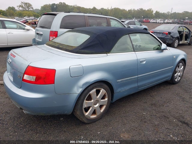 2006 AUDI A4 3.0L VIN: WAUDT48H16K009200
