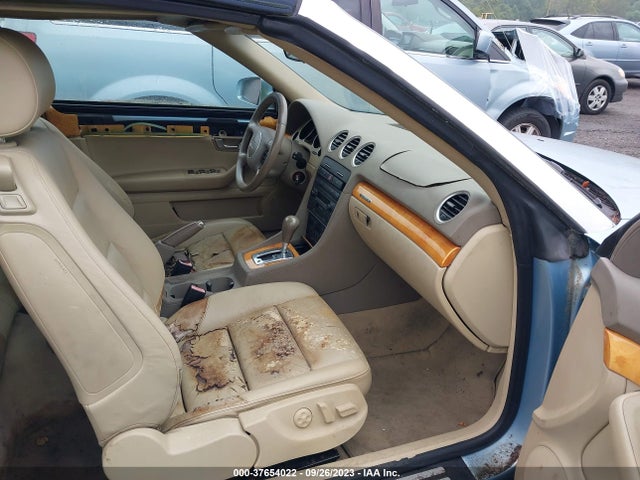 2006 AUDI A4 3.0L VIN: WAUDT48H16K009200