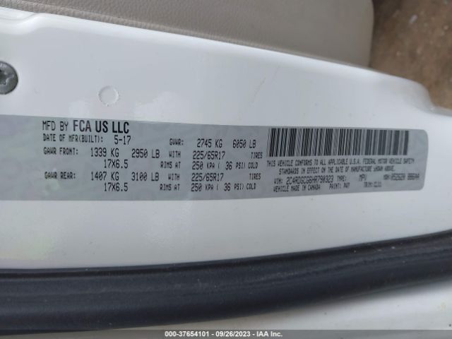 2C4RDGCG6HR790323 Dodge Grand Caravan Sxt