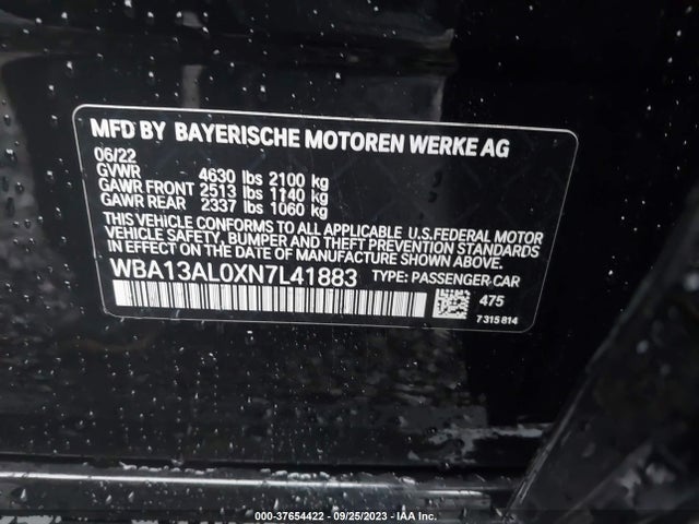 BMW 2 Series M235i Xdrive 2022 аукцион фото