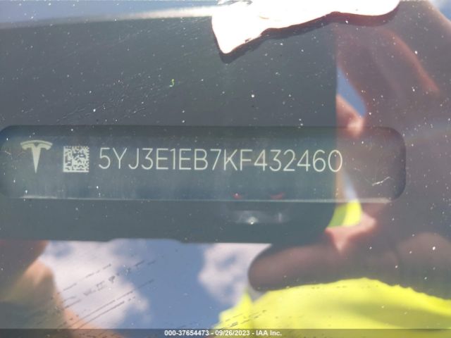 5YJ3E1EB7KF432460 Tesla Model 3 Performance/long Range