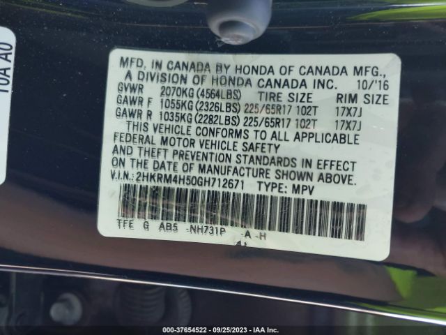 2HKRM4H50GH712671 Honda CR-V EX