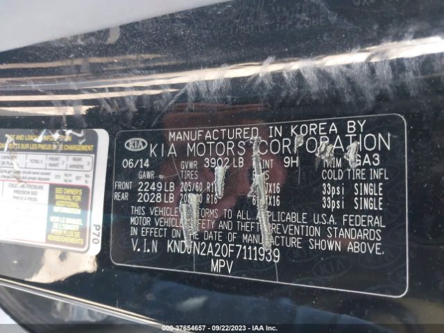 KNDJN2A20F7111939 KIA Soul Base