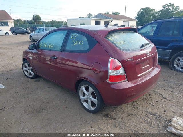 2007 HYUNDAI ACCENT SE VIN: KMHCN36C67U007454