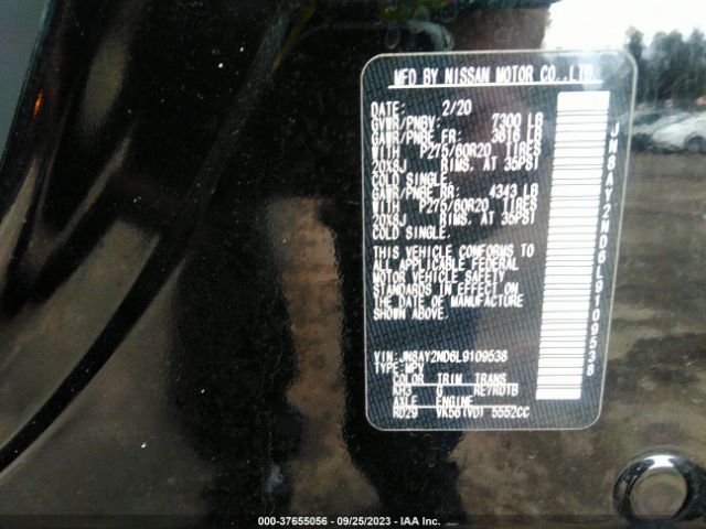 JN8AY2ND6L9109538 Nissan Armada Sl