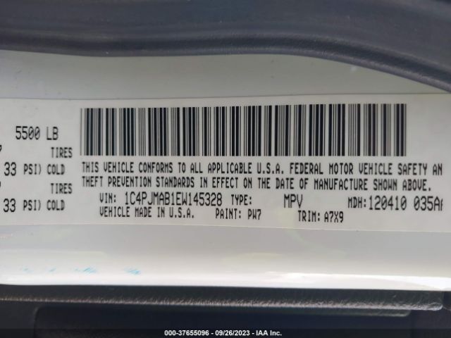 1C4PJMAB1EW145328 Jeep Cherokee Sport