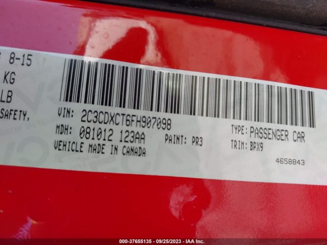 2C3CDXCT6FH907098 Dodge Charger Rt