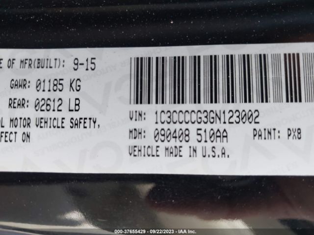 1C3CCCCG3GN123002 Chrysler 200 C