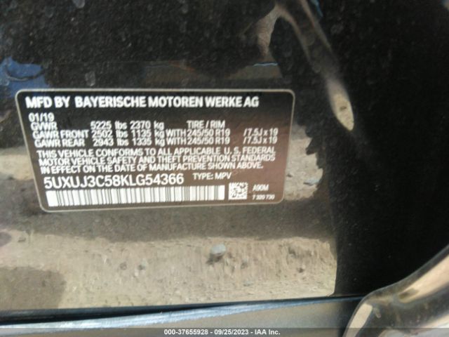 5UXUJ3C58KLG54366 BMW X4 Xdrive30i
