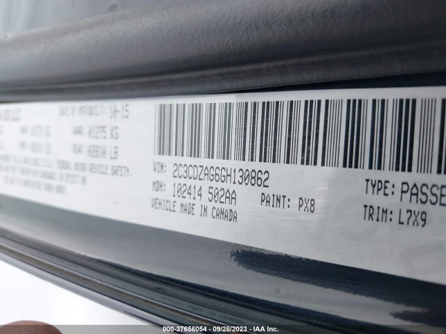 Dodge Challenger Sxt 2016 2C3CDZAG6GH130862 Image 9