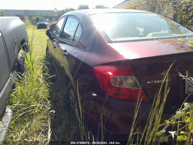 2012 HONDA CIVIC SDN LX VIN: 2HGFB2F52CH534458