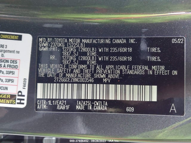 2T2GGCEZ8NC003546 Lexus Nx Nx 350 Premium