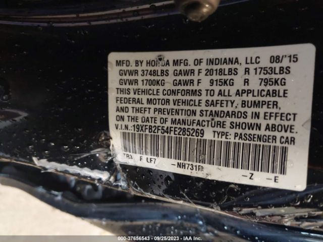19XFB2F54FE285269 Honda Civic Sedan Lx