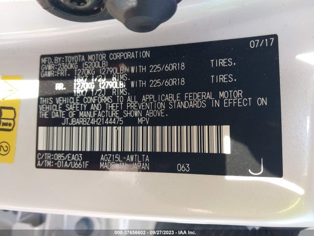 JTJBARBZ4H2144475 Lexus Nx Nx Turbo