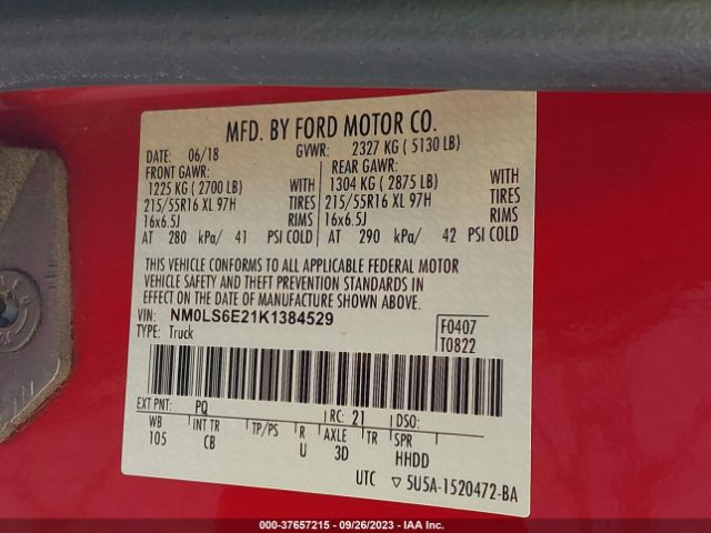 NM0LS6E21K1384529 Ford Transit Connect Van Xl