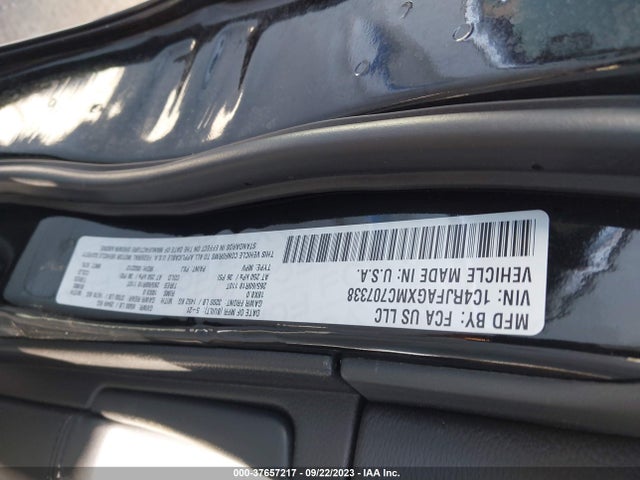 1C4RJFAGXMC707338 Jeep Grand Cherokee Laredo E