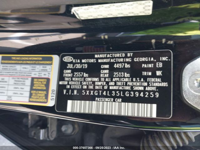 5XXGT4L35LG394259 KIA Optima Lx