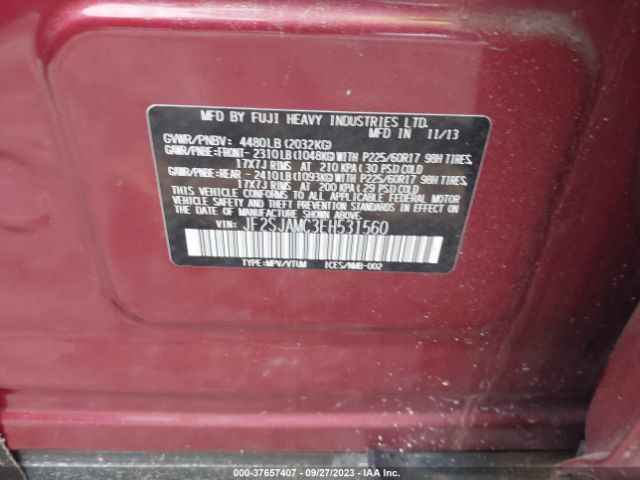 JF2SJAMC3EH531560 Subaru Forester 2.5i Touring