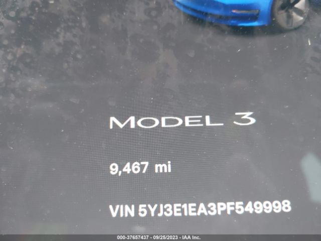 5YJ3E1EA3PF549998 Tesla MODEL 3