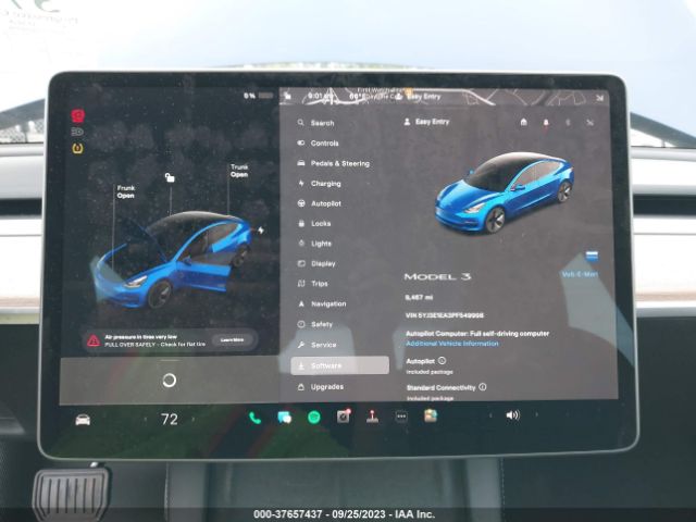 5YJ3E1EA3PF549998 Tesla MODEL 3