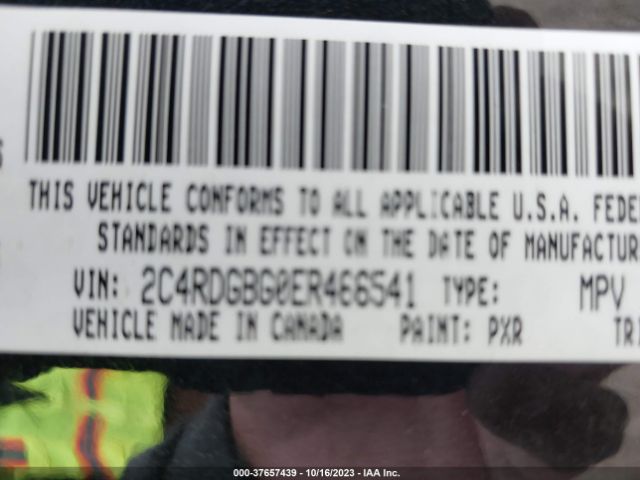 2C4RDGBG0ER466541 Dodge Grand Caravan American Value Pkg