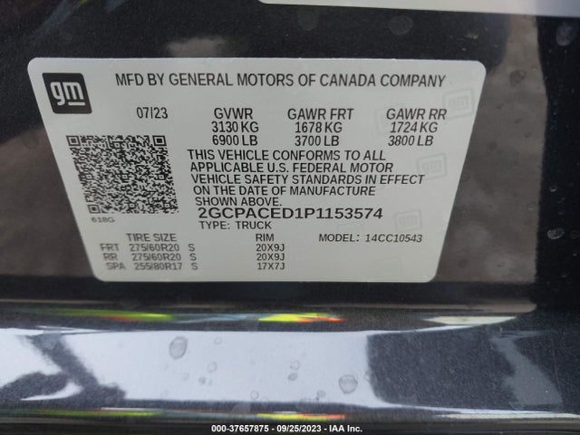 Chevrolet Silverado 1500 Lt 2023 2GCPACED1P1153574 Image 9