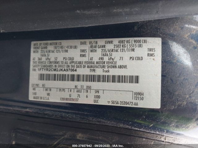 1FTYR2CM2JKA97064 Ford Transit-250