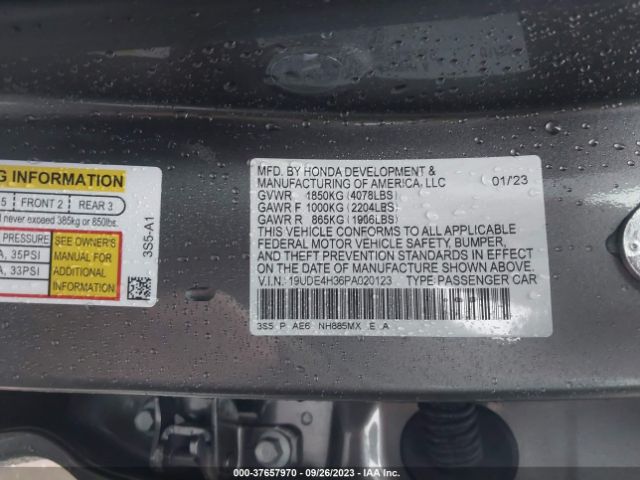 19UDE4H36PA020123 Acura Integra A-spec