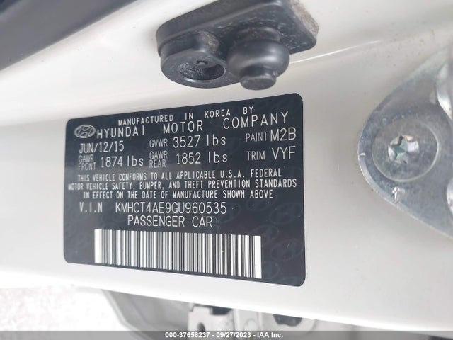 Hyundai ACCENT SE 2016 KMHCT4AE9GU960535 Image 9