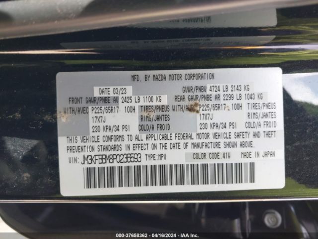 JM3KFBBM8P0236593 Mazda Cx-5 2.5 S Select
