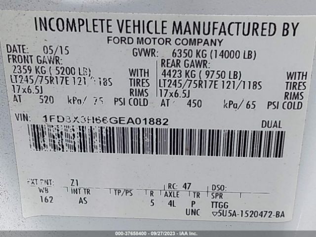 2016 FORD SUPER DUTY F-350 DRW 1FD8X3H66GEA01882 Photo 8