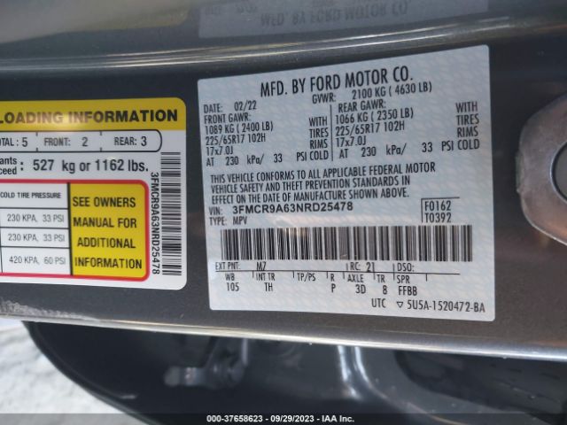 3FMCR9A63NRD25478 Ford Bronco Sport Base