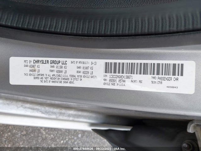 Dodge AVENGER SE 2014 1C3CDZAG0EN138671 Image 9
