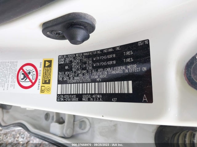 Toyota Highlander Le 2016 5TDZKRFH7GS155395 Image 15