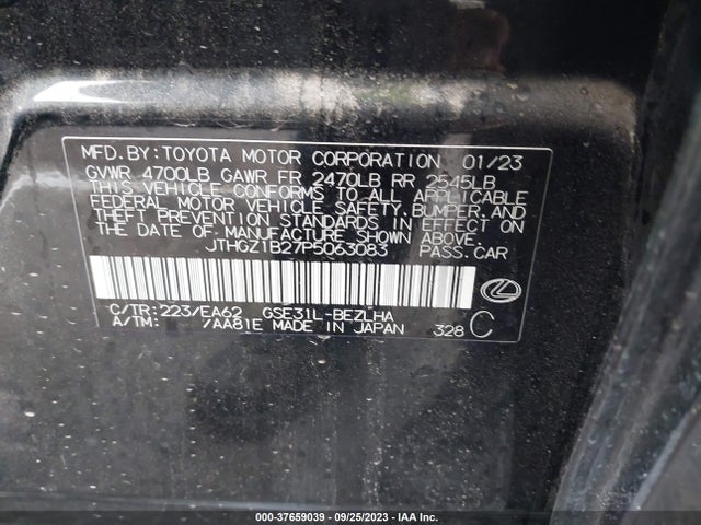 JTHGZ1B27P5063083 Lexus Is Is 350 F Sport